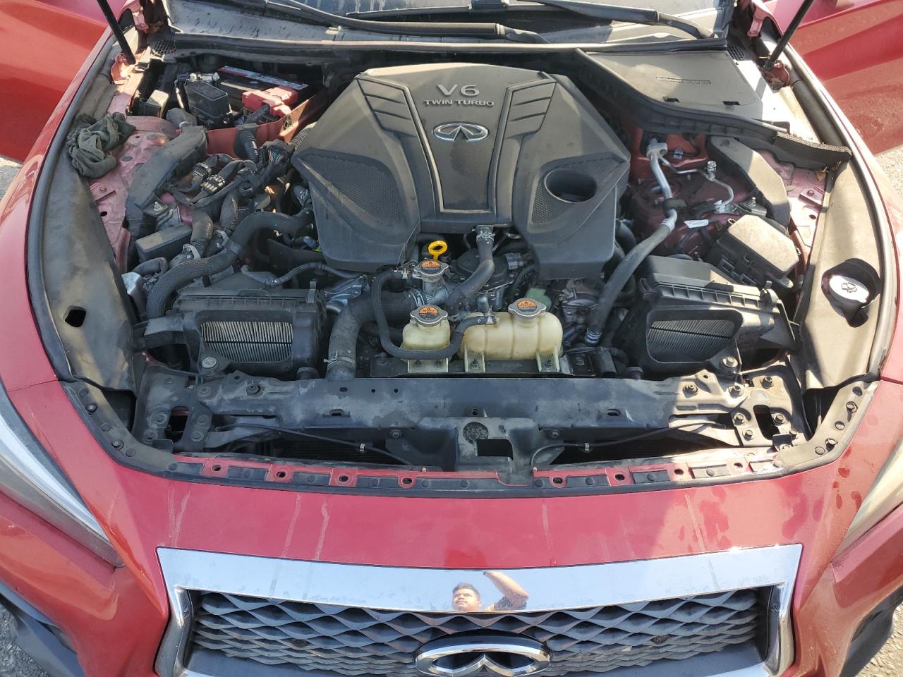 2019 Infiniti Q50 Red Sport 400 VIN: JN1FV7AP6KM760139 Lot: 65079295