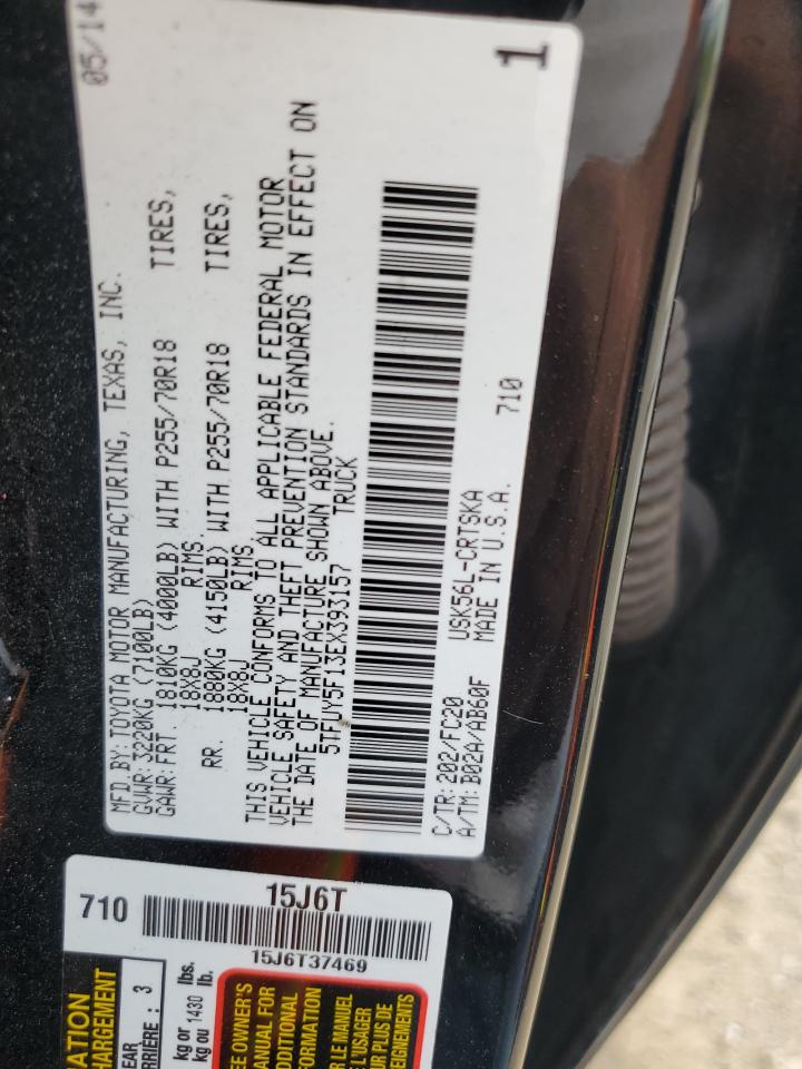 2014 Toyota Tundra Double Cab Sr VIN: 5TFUY5F13EX393157 Lot: 62806315
