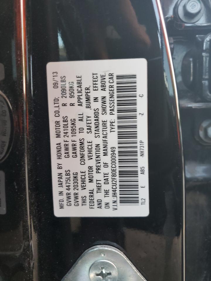 jh4cu2f80ec000949 JH4CU2F80EC000949 2014 Acura Tsx Se