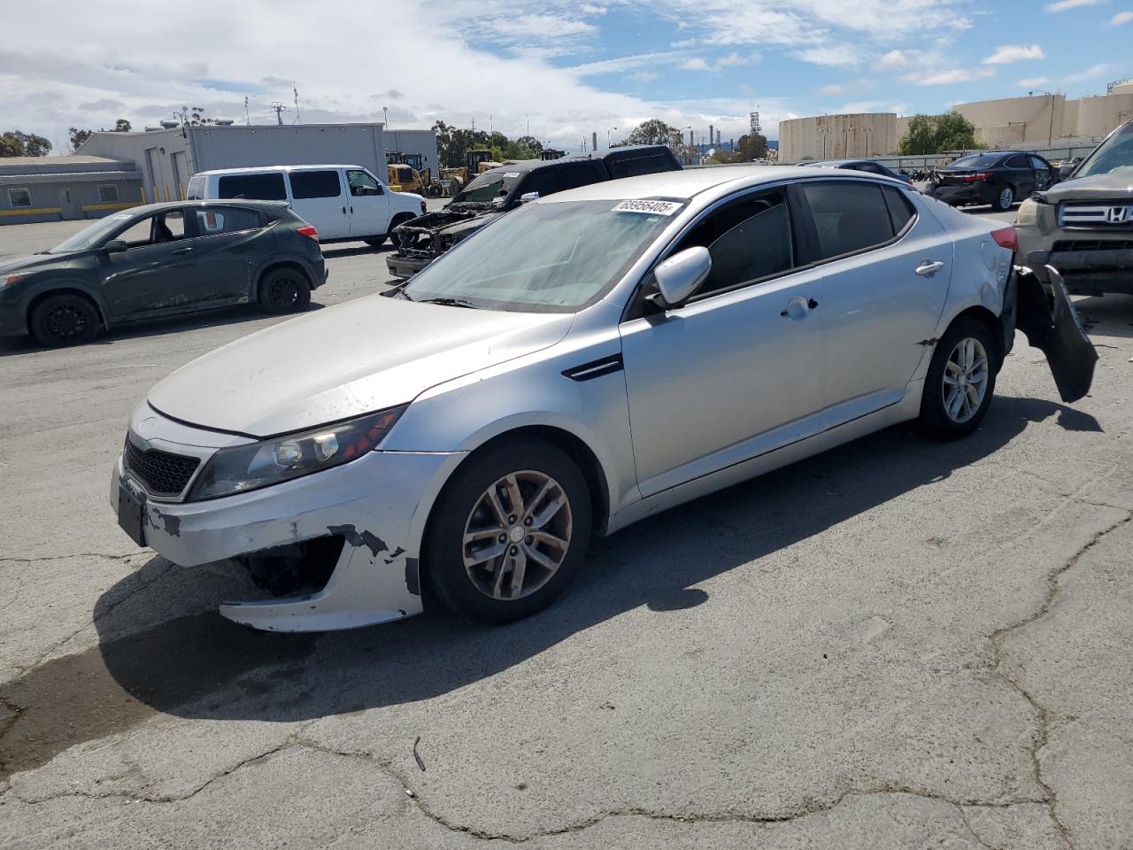 2013 Kia Optima Lx silver sedan gasoline KNAGM4A74D5360805 photo #1