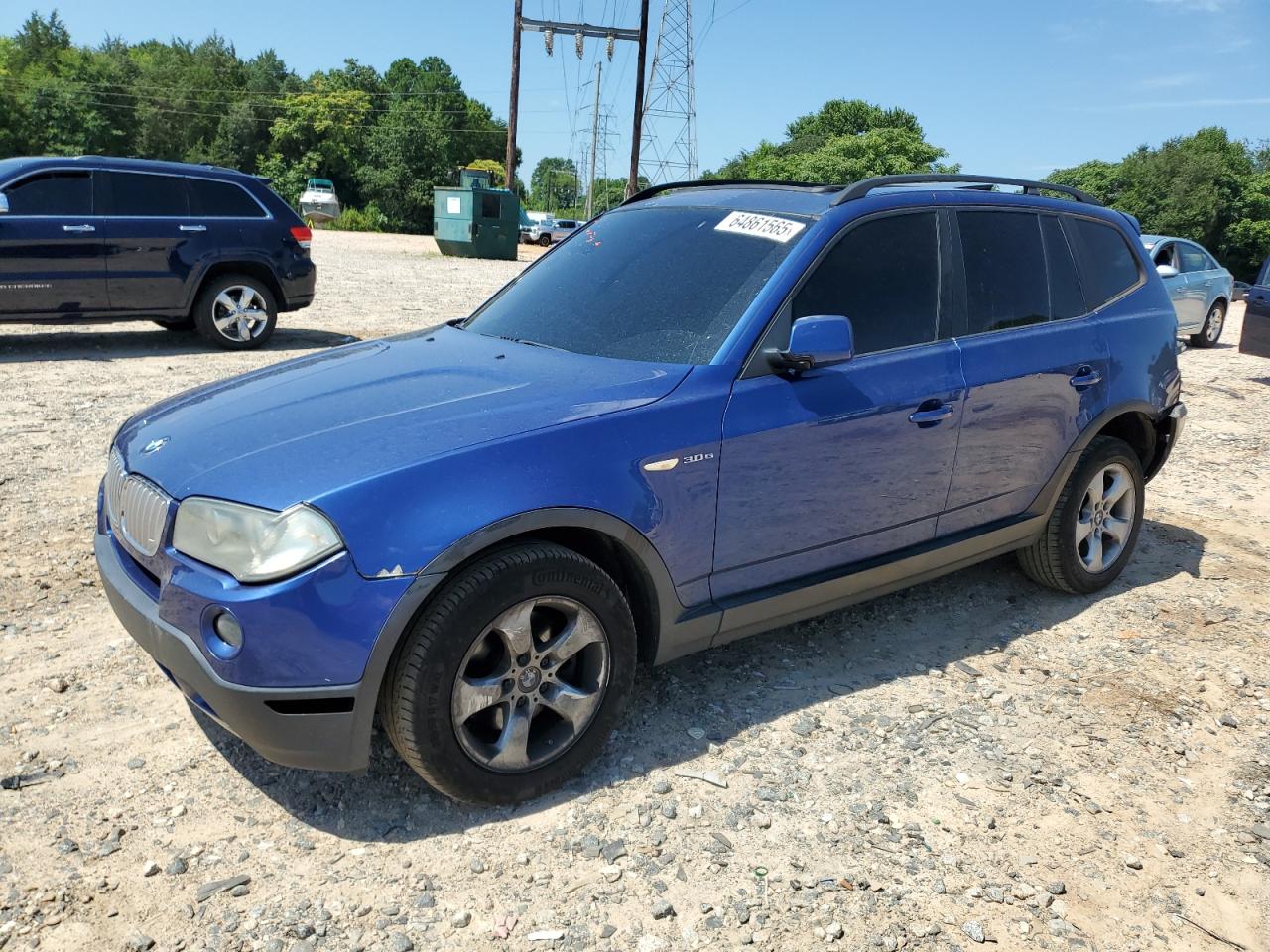 2008 BMW X3 3.0Si VIN: WBXPC93498WJ14129 Lot: 64861565