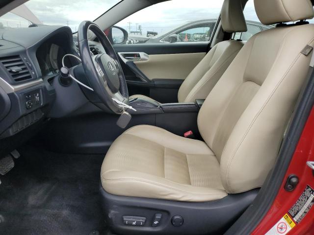 Hatchbacks LEXUS CT 200 2013 Czerwony