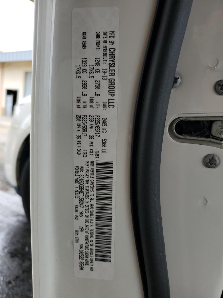 2014 Dodge Journey Sxt VIN: 3C4PDCBB4ET156247 Lot: 65473415