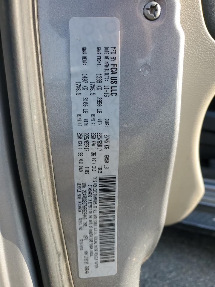 2017 Dodge Grand Caravan Se VIN: 2C4RDGBG7HR626449 Lot: 65410205