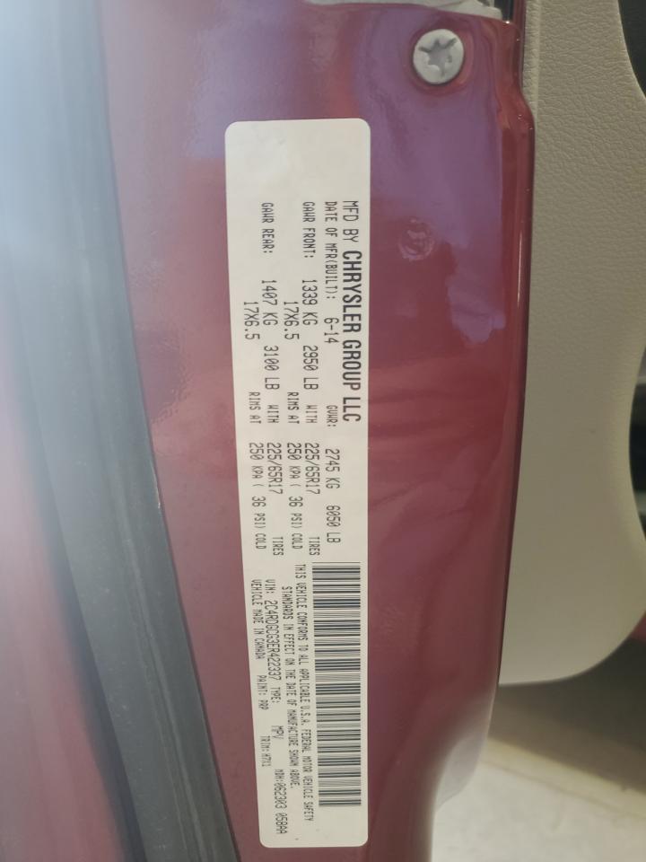 2014 Dodge Grand Caravan Sxt VIN: 2C4RDGCG3ER422337 Lot: 61911435