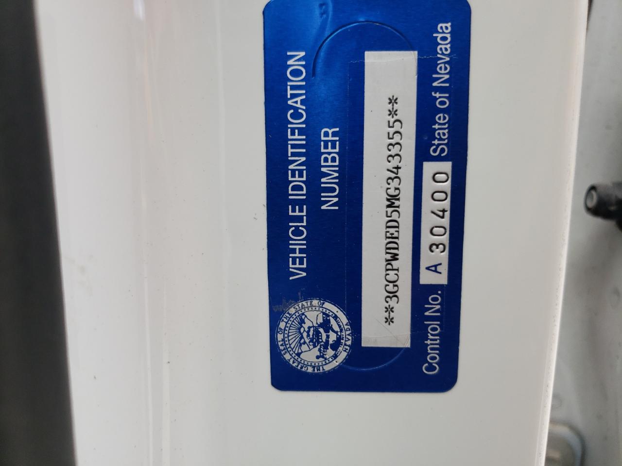 3GCPWDED5MG343355 CHEVROLET ALL Models 2021