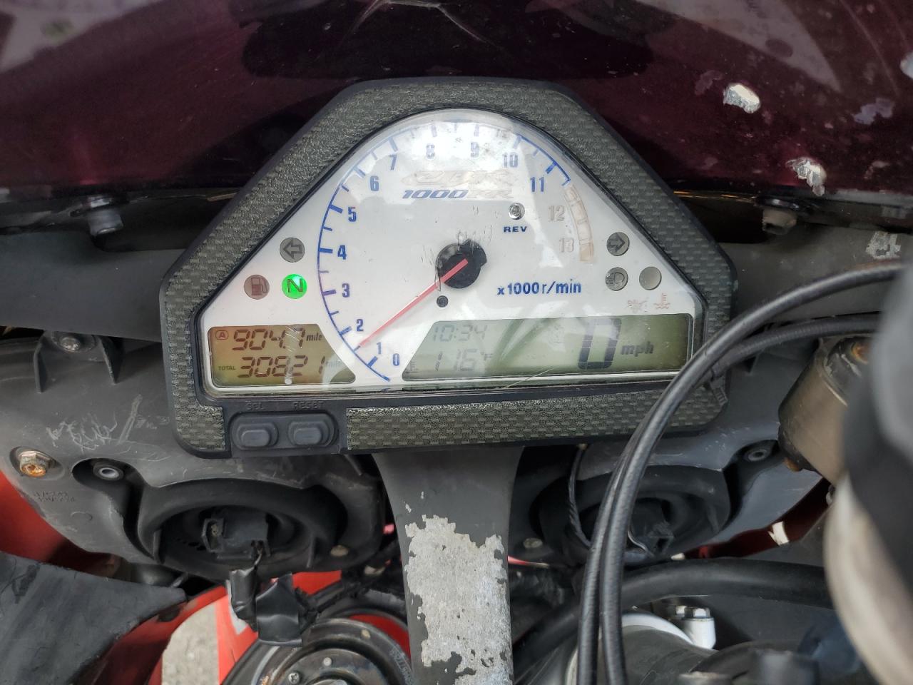 2007 Honda Cbr1000 Rr VIN: JH2SC57047M306759 Lot: 66001835