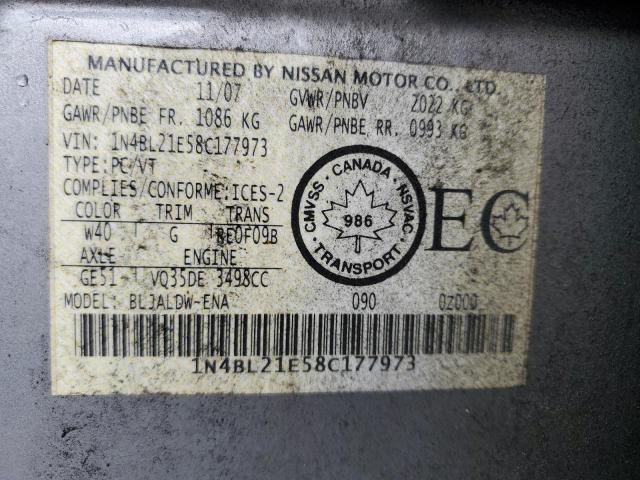 2008 NISSAN ALTIMA 3.5SE  