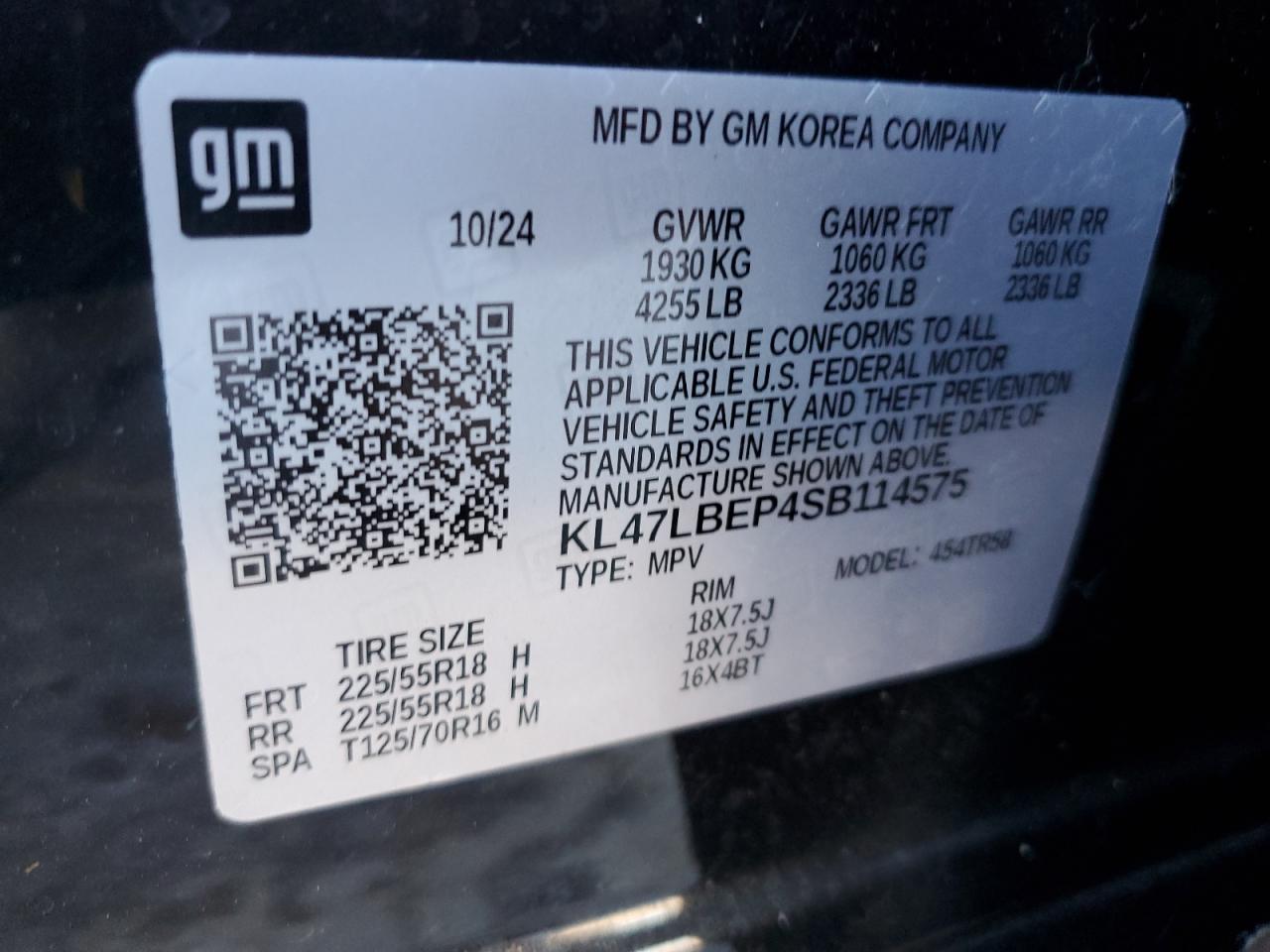 2025 Buick Envista Sport Touring VIN: KL47LBEP4SB114575 Lot: 65427795