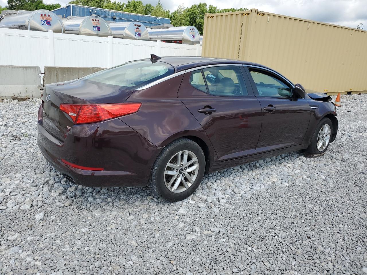 2011 Kia Optima Lx brown null gas KNAGM4A73B5184343 photo #4