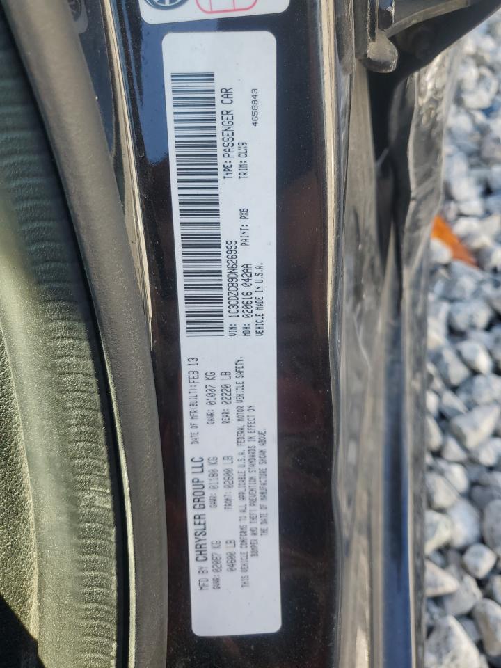 2013 Dodge Avenger Sxt VIN: 1C3CDZCB9DN626999 Lot: 63373425