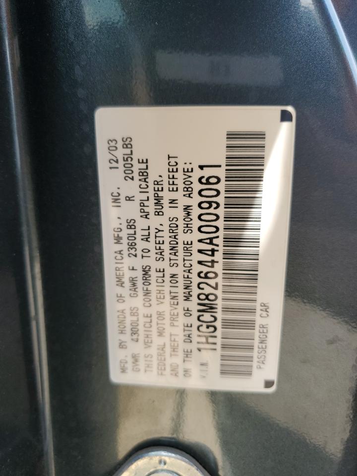 2004 Honda Accord Ex VIN: 1HGCM82644A009061 Lot: 64688155