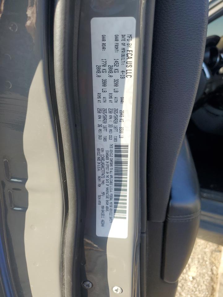 2019 Dodge Durango Sxt VIN: 1C4RDJAG4KC777473 Lot: 66470125