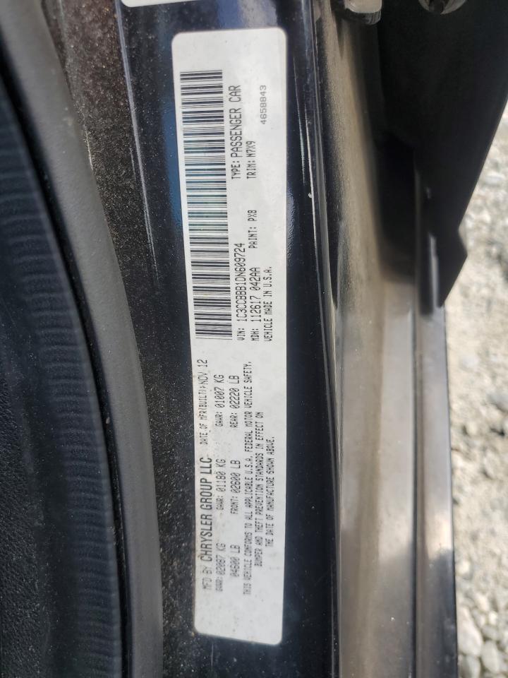 2013 Chrysler 200 Touring VIN: 1C3CCBBB1DN609724 Lot: 63328645