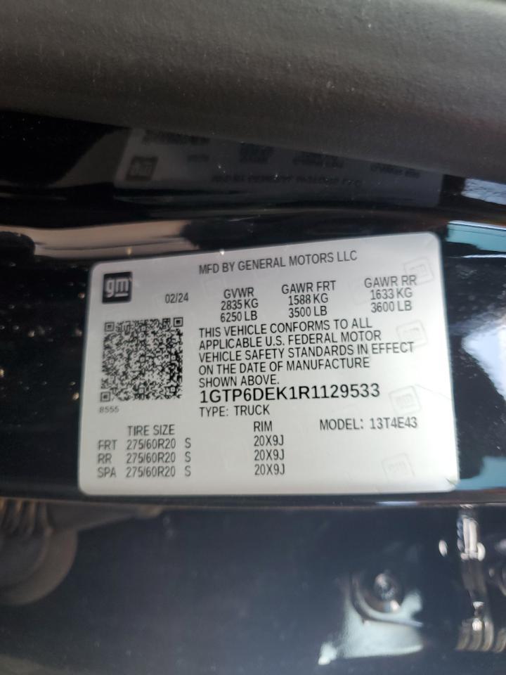 2024 GMC Canyon At4 VIN: 1GTP6DEK1R11295XX Lot: 64234375