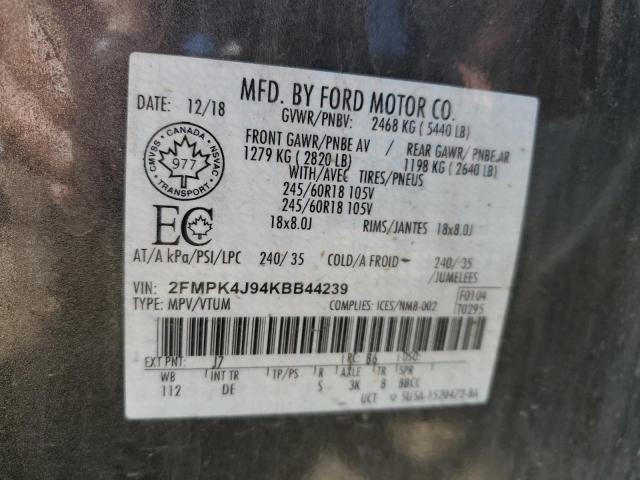 2019 FORD EDGE SEL  