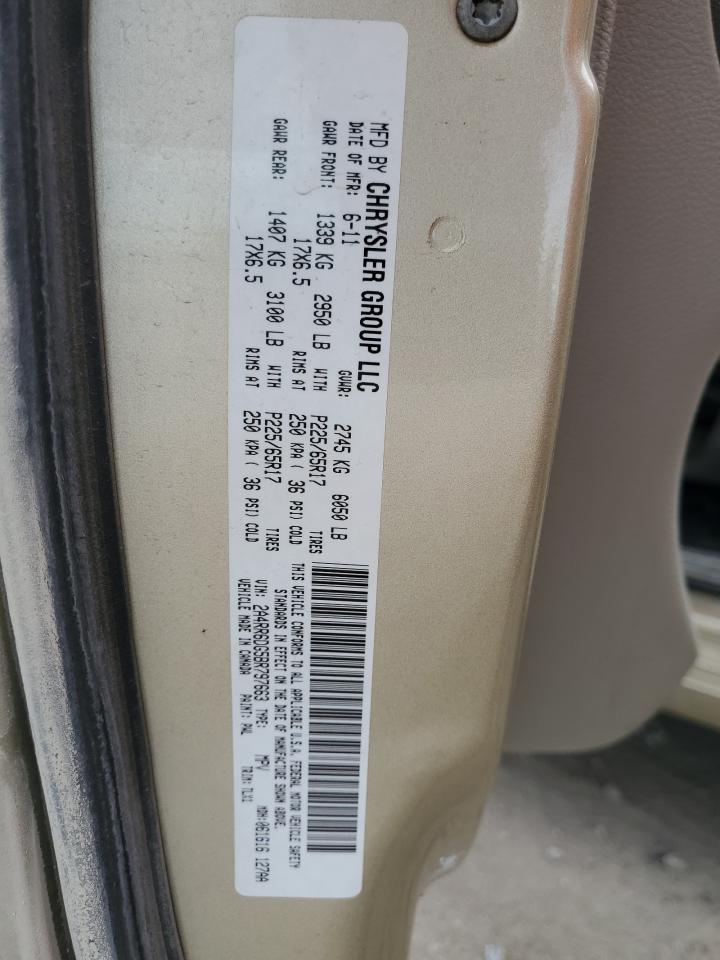 2011 Chrysler Town & Country Limited VIN: 2A4RR6DG5BR797663 Lot: 64127855