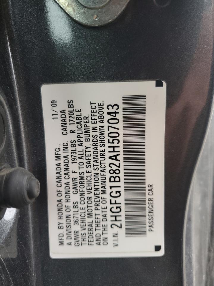2010 Honda Civic Ex VIN: 2HGFG1B82AH507043 Lot: 65454405