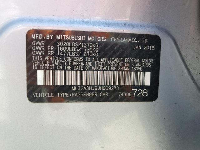 2018 MITSUBISHI MIRAGE ES  