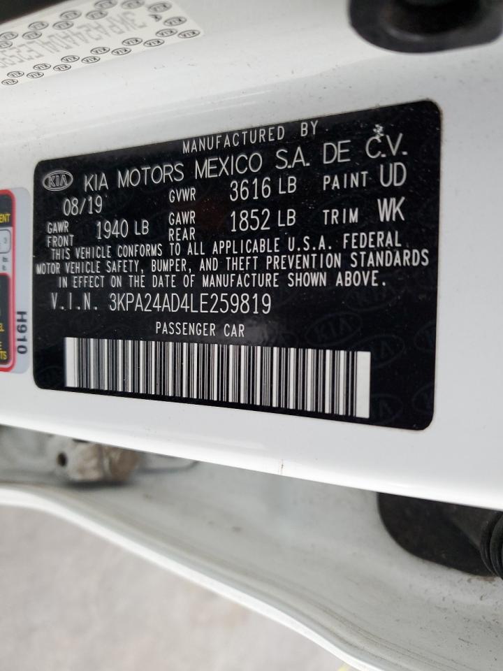2020 Kia Rio Lx VIN: 3KPA24AD4LE259819 Lot: 63510675