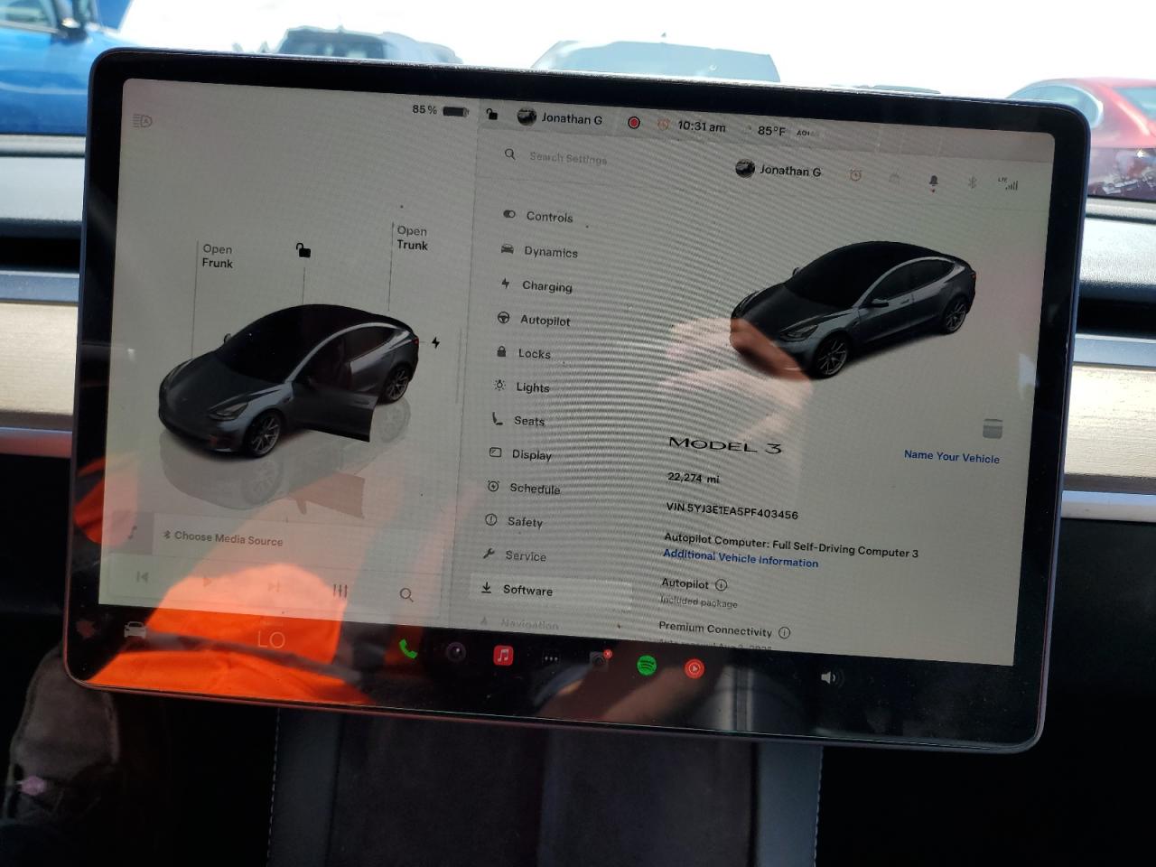 2023 Tesla Model 3 VIN: 5YJ3E1EA5PF403456 Lot: 63859615