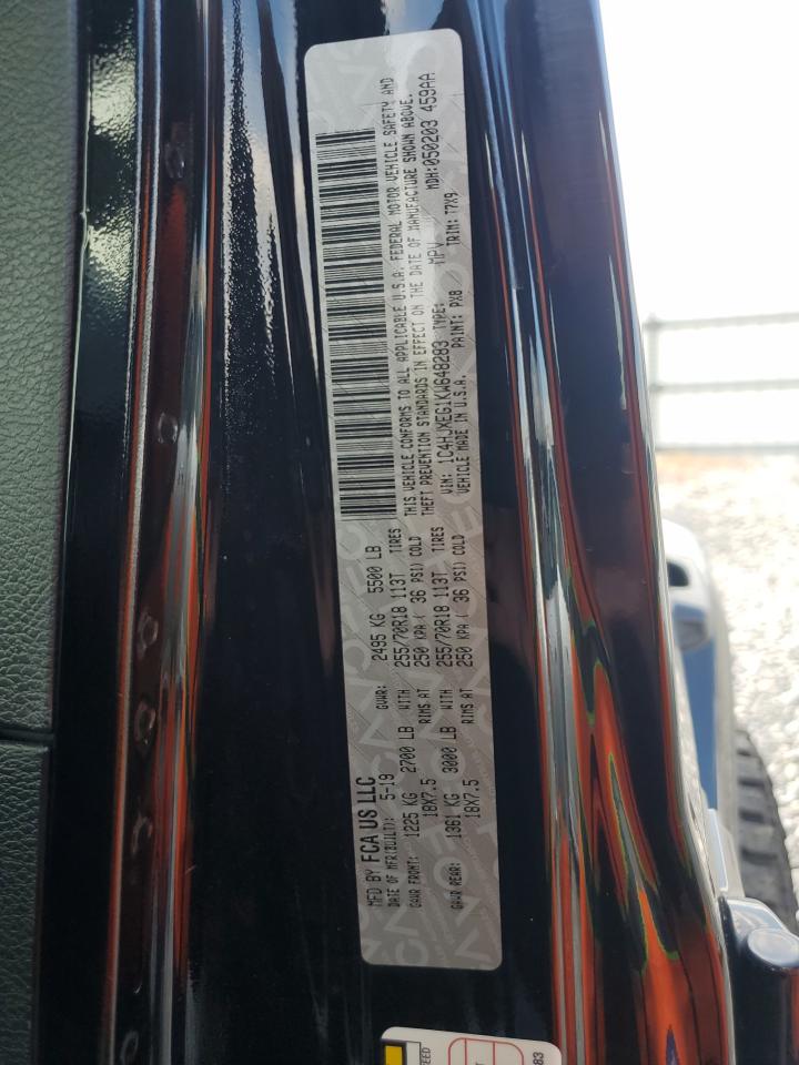 2019 Jeep Wrangler Unlimited Sahara VIN: 1C4HJXEG1KW648283 Lot: 64487675