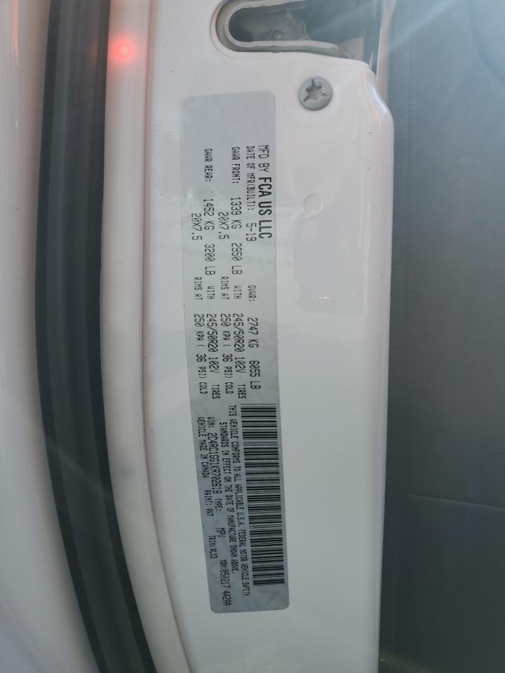 2019 Chrysler Pacifica Limited VIN: 2C4RC1GG1KR702618 Lot: 63966435