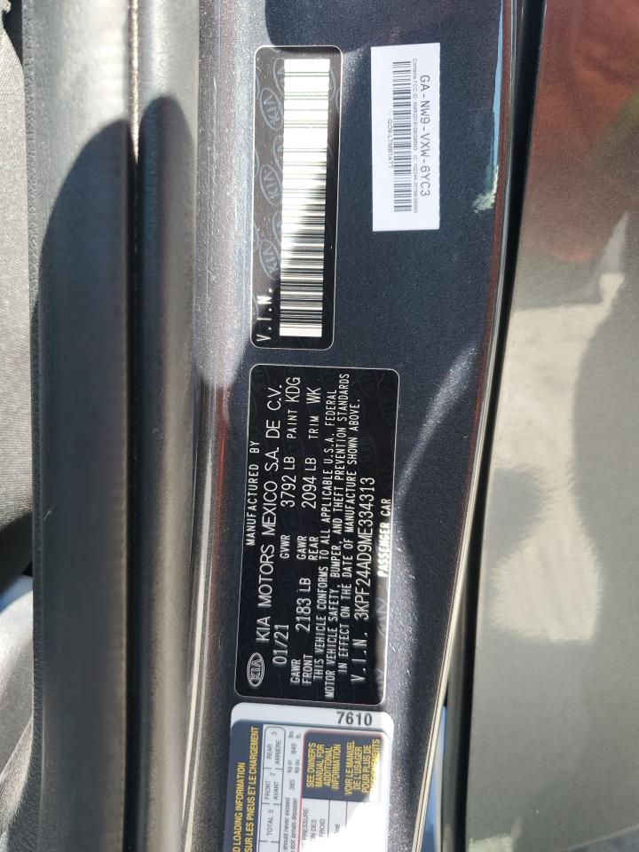 3KPF24AD9ME334313 2021 Kia Forte Fe