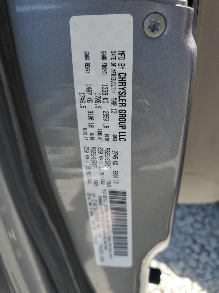 2013 Chrysler Town & Country Touring VIN: 2C4RC1BG1DR720837 Lot: 64396955