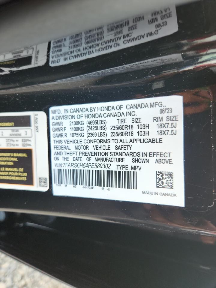 2024 Honda Cr-V Sport-L VIN: 7FARS6H54PE589302 Lot: 61455255