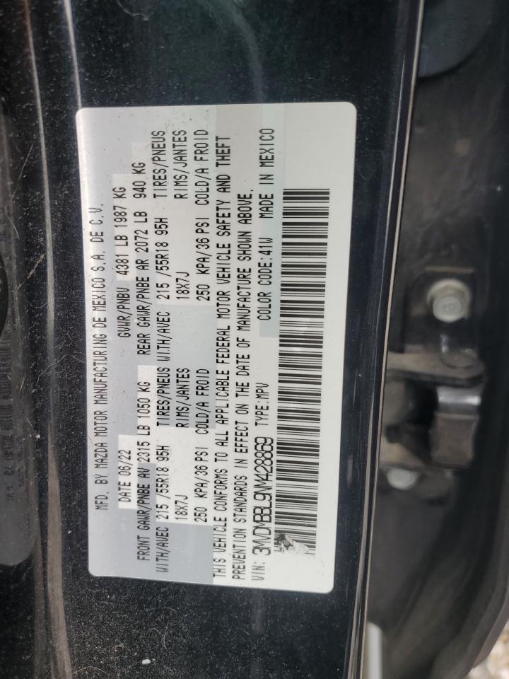 2022 Mazda Cx-30 Select VIN: 3MVDMBBL9NM428869 Lot: 61606035