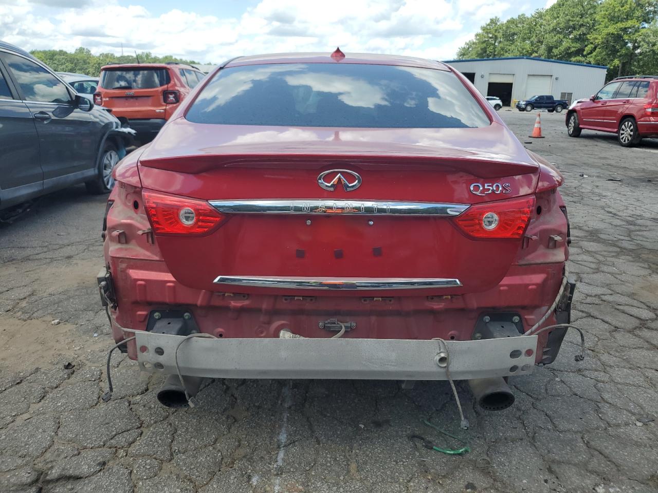 2017 Infiniti Q50 Red Sport 400 VIN: JN1FV7AP0HM850248 Lot: 64643885