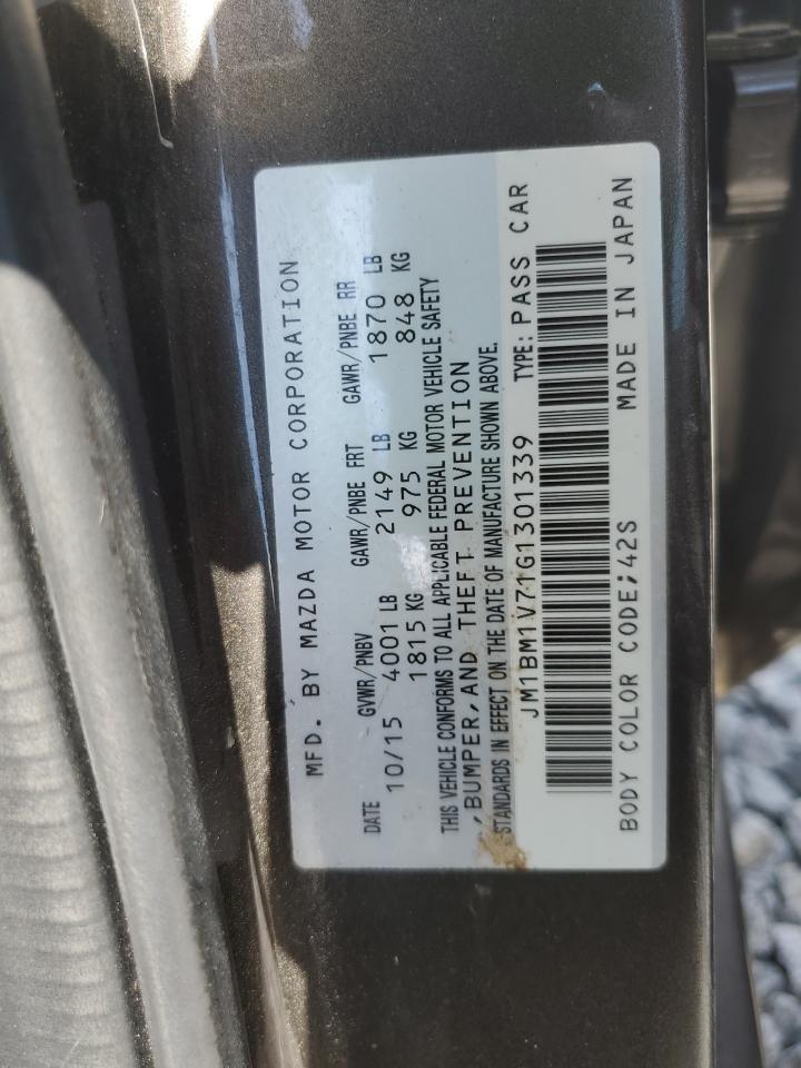 2016 Mazda 3 Touring VIN: JM1BM1V71G1301339 Lot: 64256725