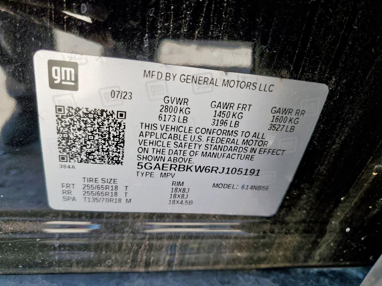 2024 Buick Enclave Essence VIN: 5GAERBKW6RJ105191 Lot: 66020865