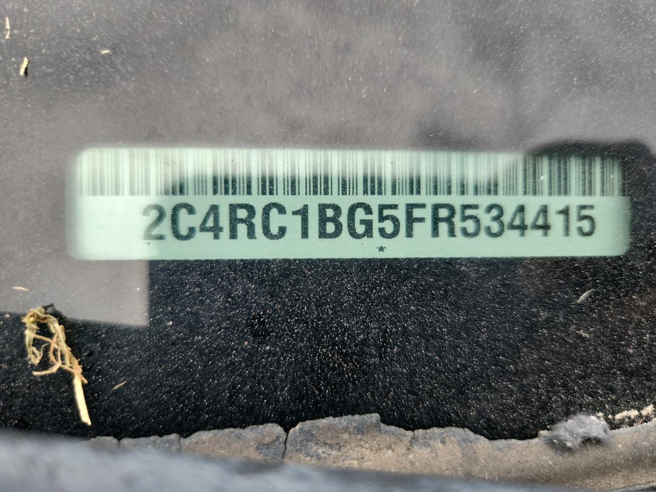 2015 Chrysler Town & Country Touring VIN: 2C4RC1BG5FR534415 Lot: 62857615