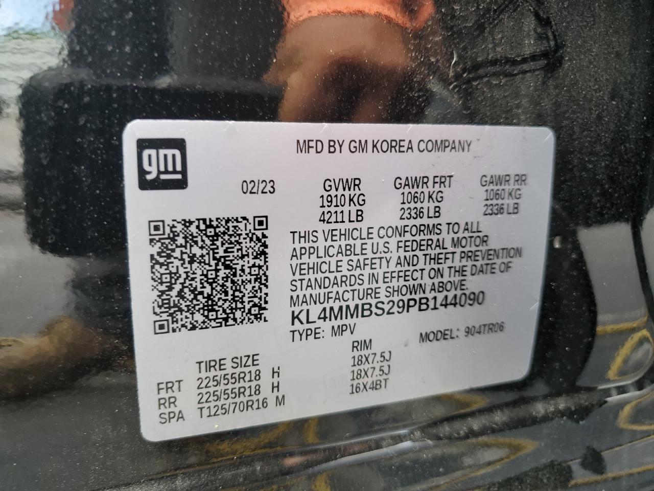2023 Buick Encore Gx Preferred VIN: KL4MMBS29PB144090 Lot: 64825185