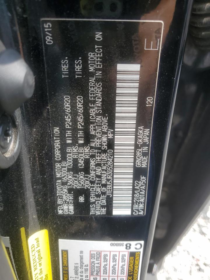 2016 Toyota 4Runner Sr5/Sr5 Premium VIN: JTEBU5JR3G5284210 Lot: 63788465
