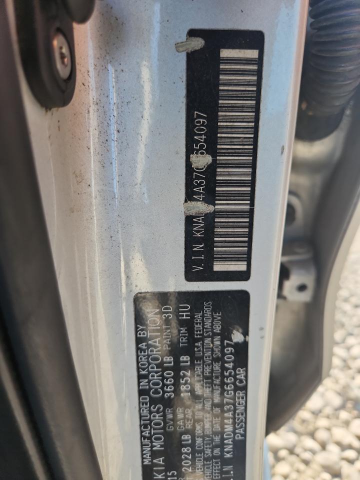 2016 Kia Rio Lx VIN: KNADM4A37G6654097 Lot: 67136275