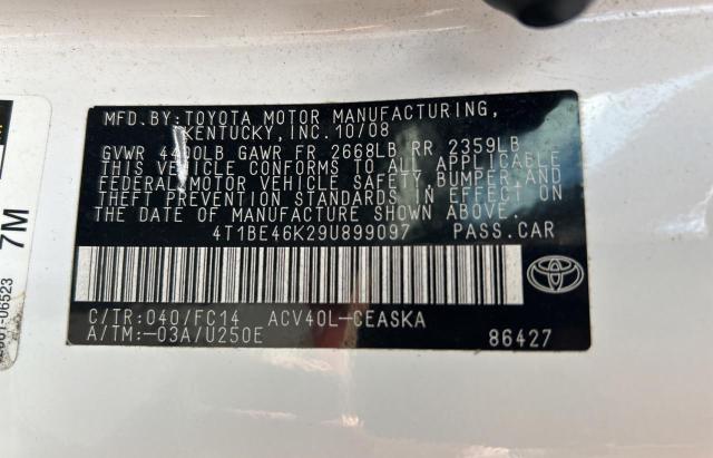2009 TOYOTA CAMRY BASE  