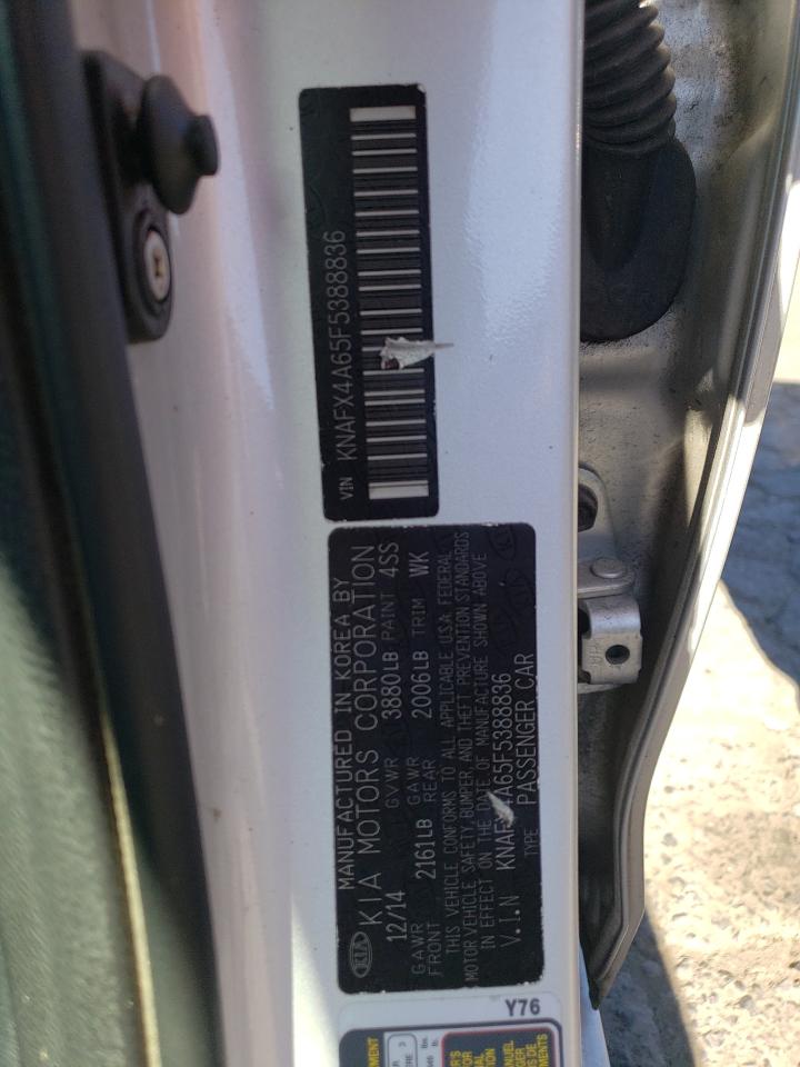 2015 Kia Forte Lx VIN: KNAFX4A65F5388836 Lot: 63797855