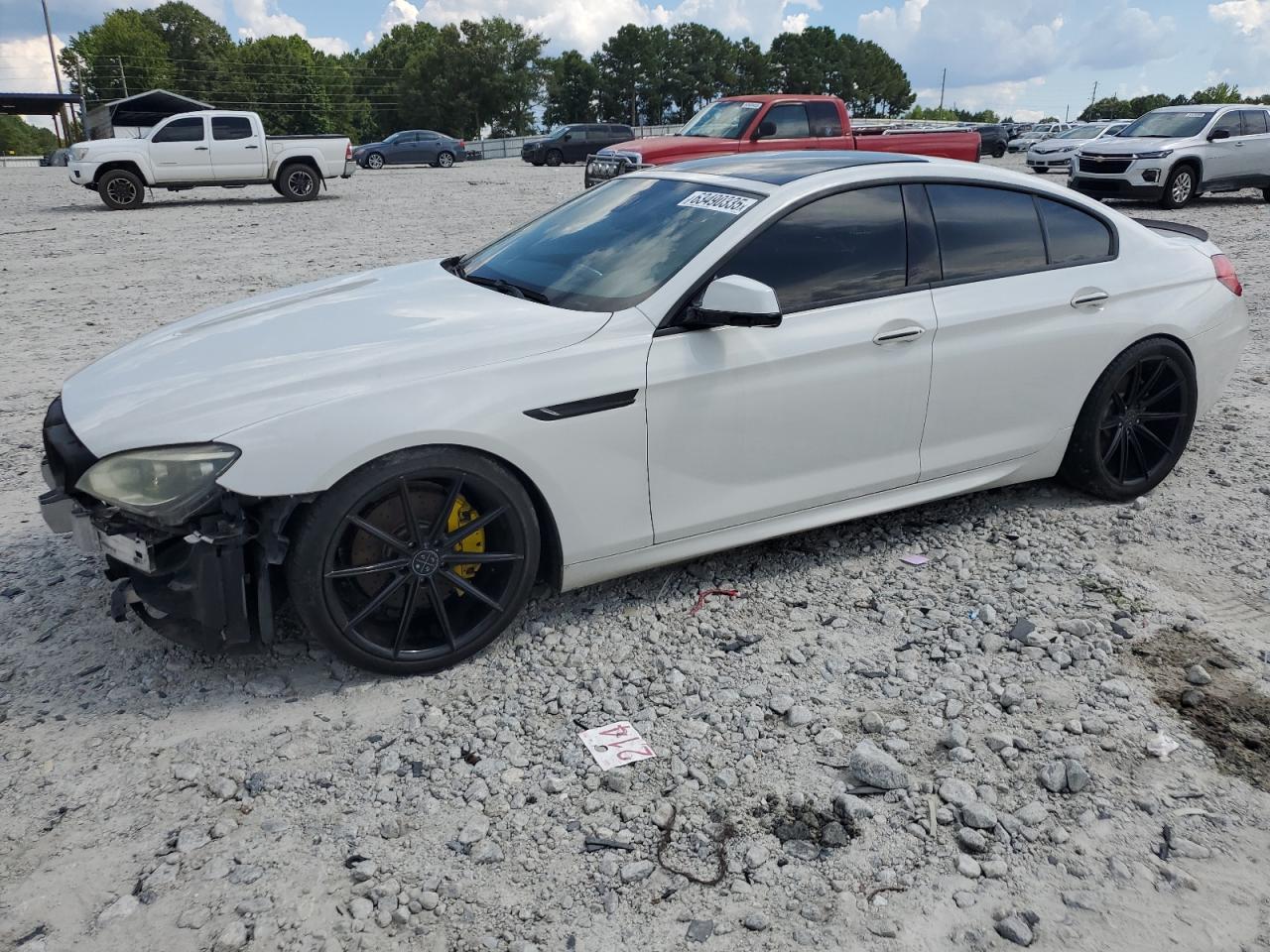 2013 BMW 650 I white sedan gas WBA6B2C51DDG66936 photo #1