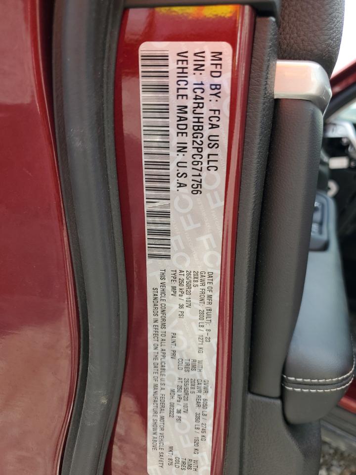 1c4rjhbg2pc671756 1C4RJHBG2PC671756 2023 Jeep Grand Cherokee Limited