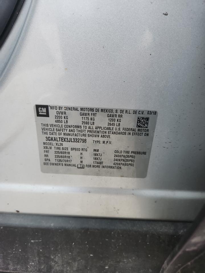 2018 GMC Terrain Sle VIN: 3GKALTEX3JL332798 Lot: 65374575