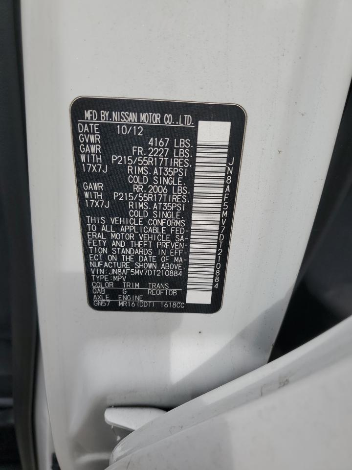2013 Nissan Juke S VIN: JN8AF5MV7DT210884 Lot: 65149815