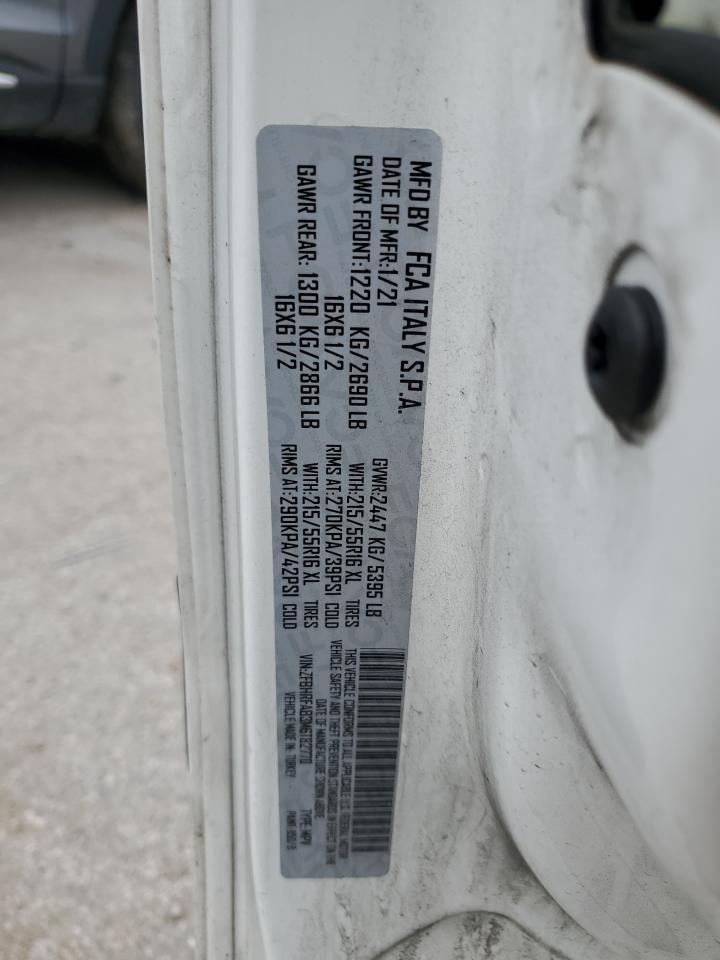 2021 Ram Promaster City VIN: ZFBHRFAB3M6T82770 Lot: 65248055