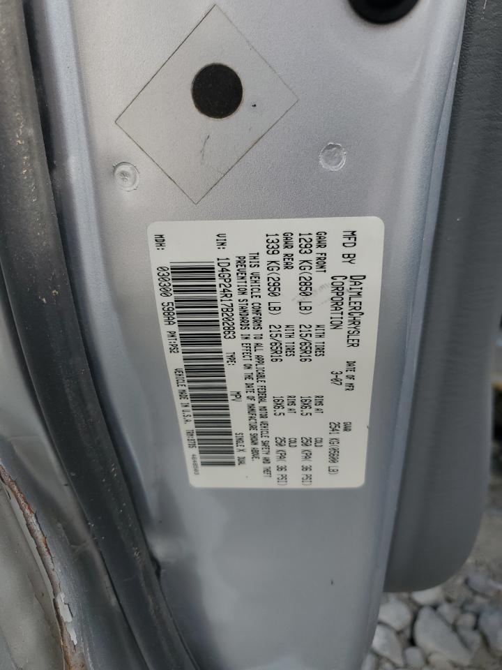 2007 Dodge Grand Caravan Se VIN: 1D4GP24R17B202863 Lot: 63660685