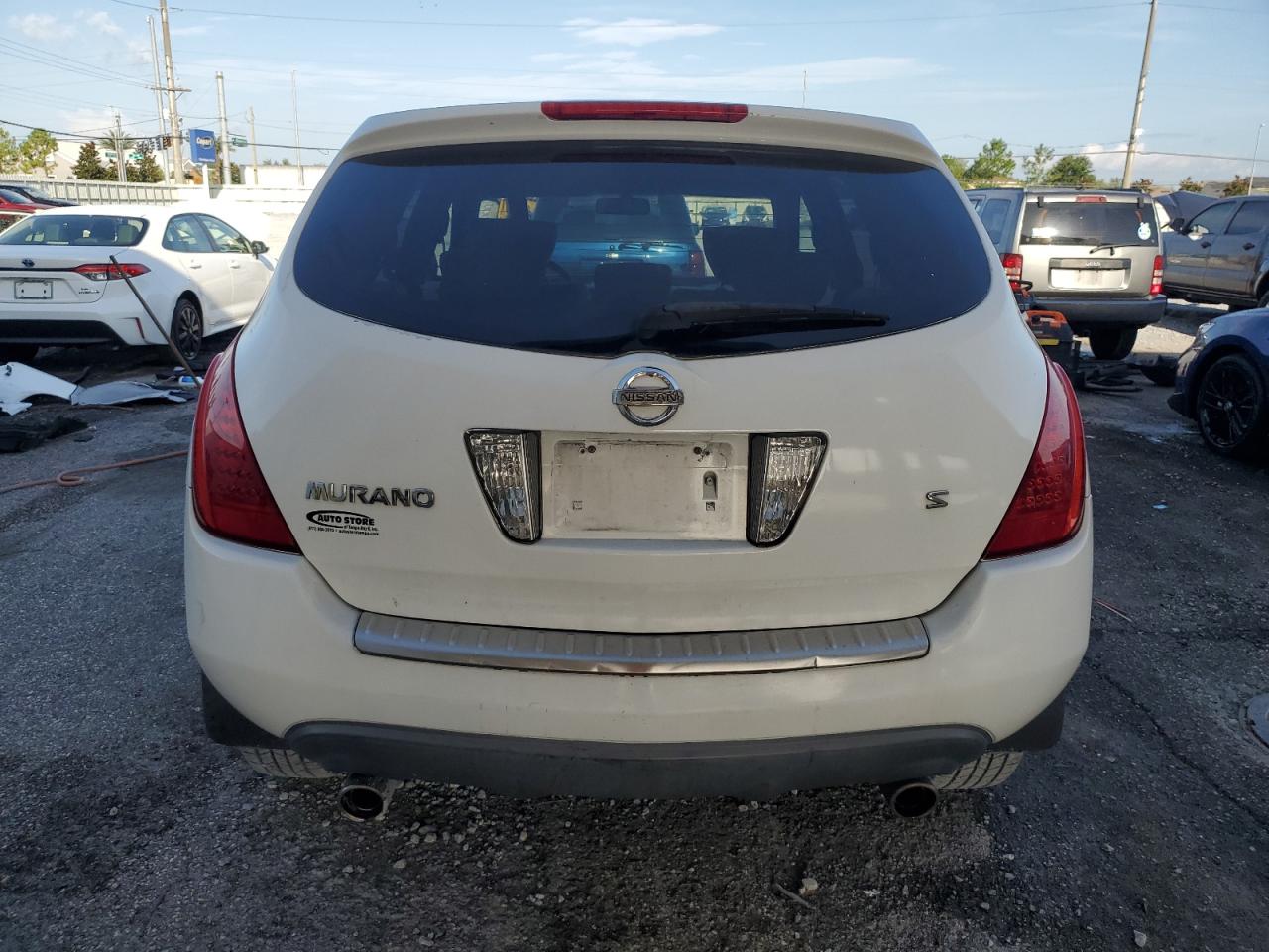 2006 Nissan Murano Sl VIN: JN8AZ08T66W405184 Lot: 63811285