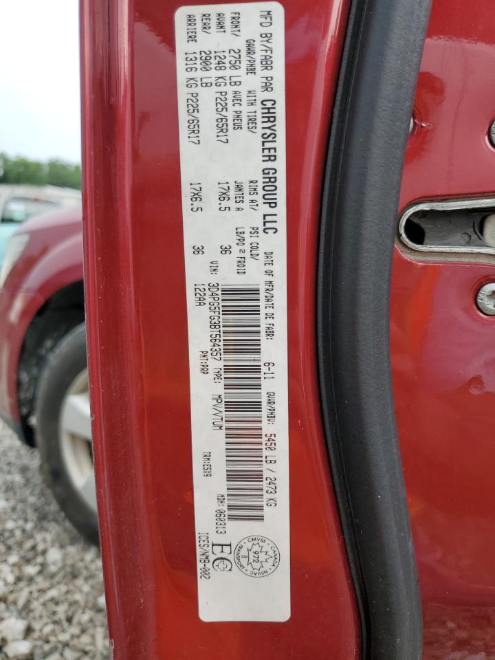2011 Dodge Journey Sxt VIN: 3D4PG5FG3BT564357 Lot: 64993325