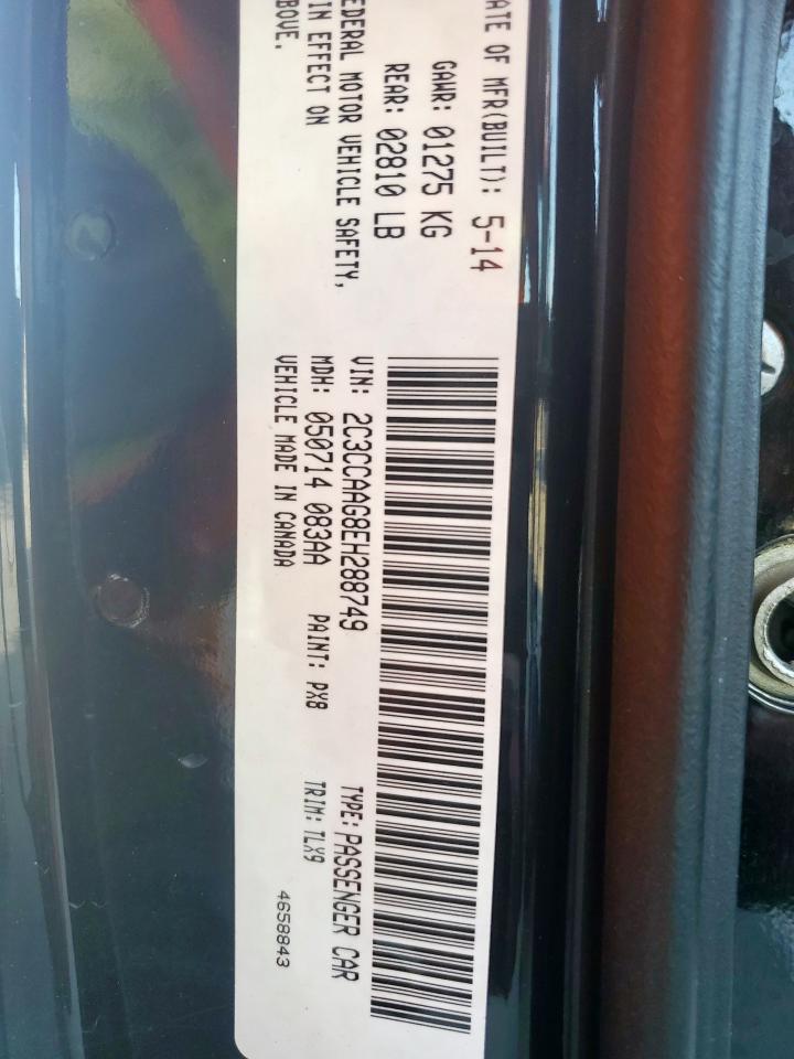 2014 Chrysler 300 VIN: 2C3CCAAG8EH288749 Lot: 65581505