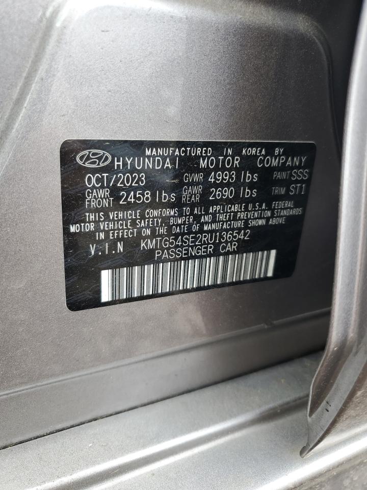 2024 Genesis G70 Sport Advanced VIN: KMTG54SE2RU136542 Lot: 64456035